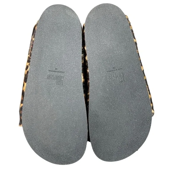 NIB The Kooples Leo Poulain Leather Animal Print Double Strap Sandal Size EU38 - Picture 11 of 12